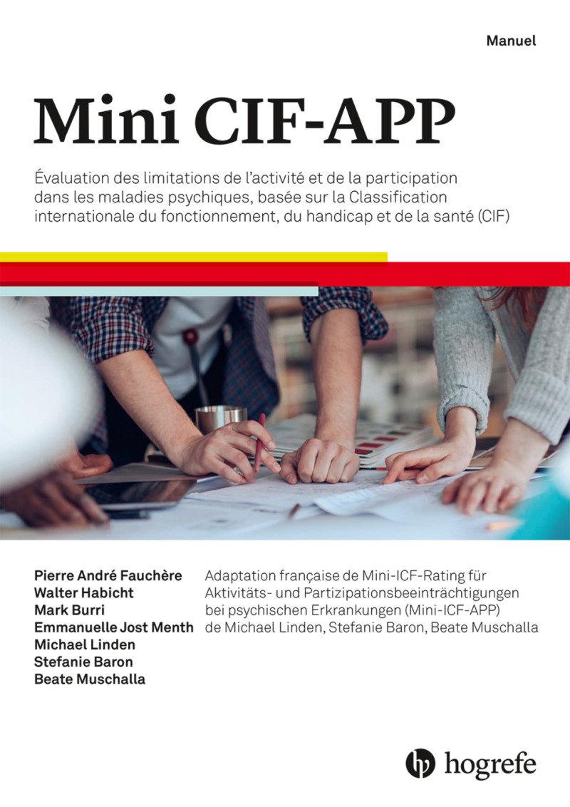 Test complet MINI-CIF-APP ( Manuel, 50 feuilles de passation, le recueil des critères d'évaluation)