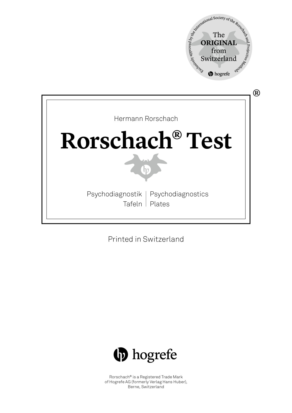 RORSCHACH®-TEST - RORSCHACH®-TEST | Testzentrale