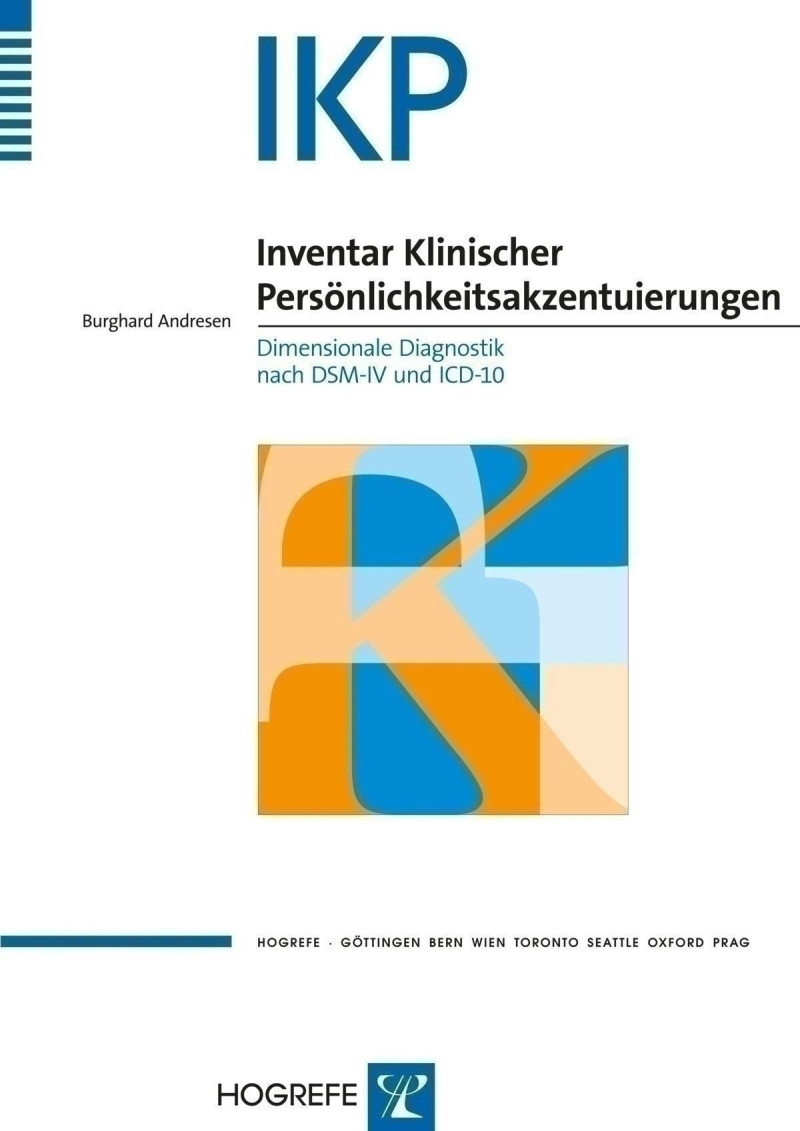 Ikp Inventar Klinischer Personlichkeitsakzentuierungen Hogrefe Verlag