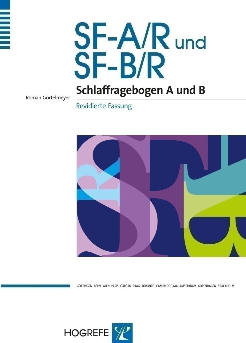 Test komplett bestehend aus:
Manual, 25 Fragebogen SF-A/R, 25 Fragebogen SF-B/R,
25 Auswertungsbogen SF-A/R, 25 Auswertungsbogen SF-B/R und Mappe