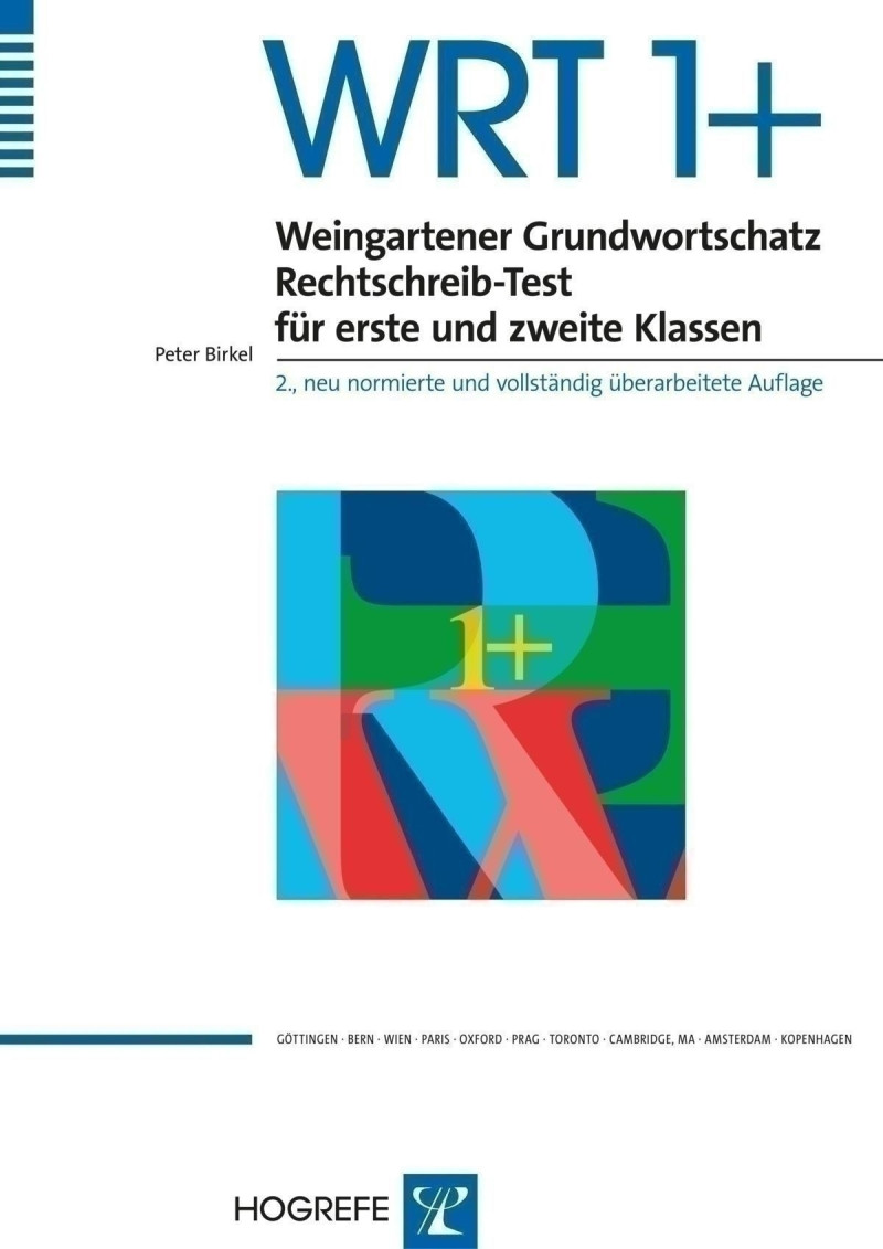 Test komplett bestehend aus: Manual, 2 Testheften A (Schreibschrift), 2 Testheften B (Schreibschrift), 2 Testheften A (Druckschrift), 2 Testheften B (Druckschrift), 2 Testheften A (Vereinfachte Ausgangsschrift), 2 Testheften B (Vereinfachte Ausgangsschrif