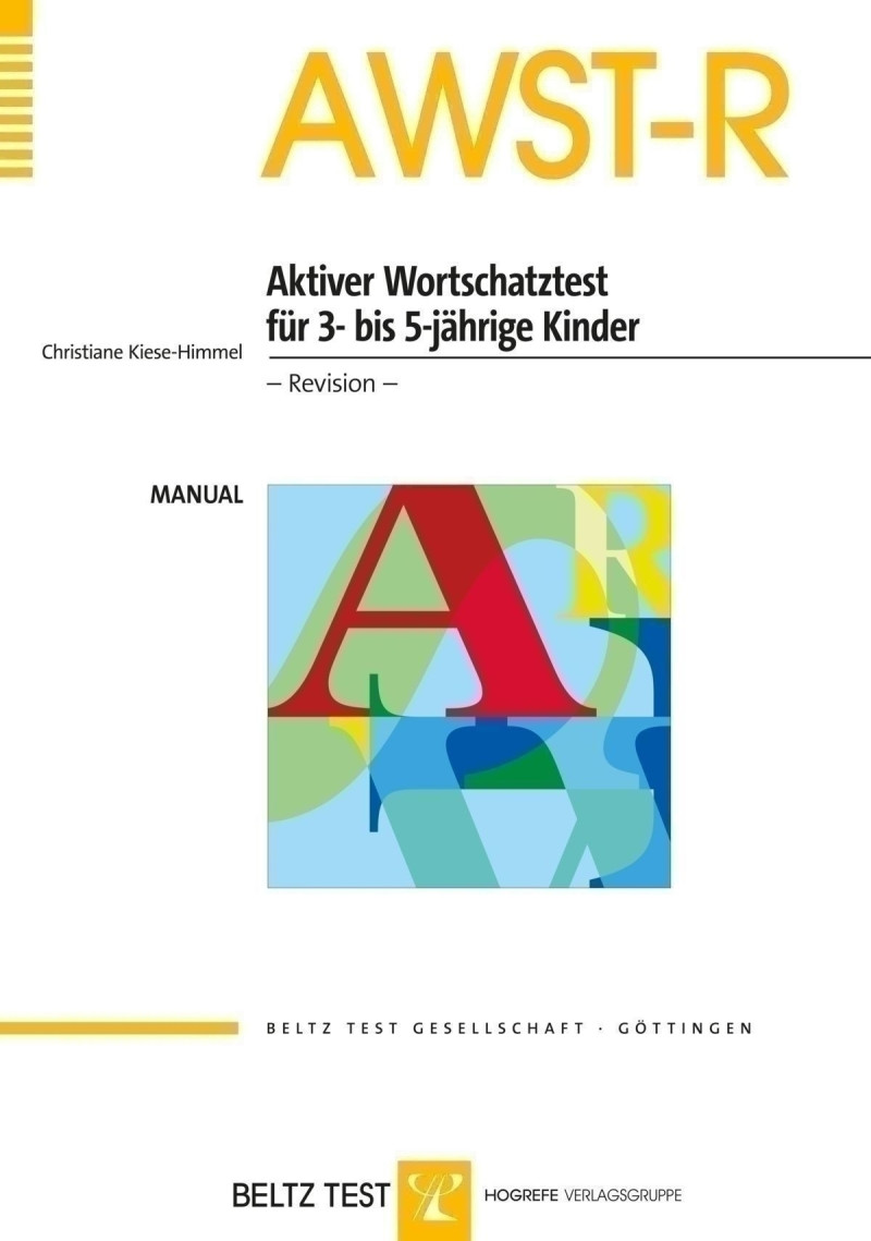 Test komplett bestehend aus: Manual, Bildvorlagen Mappe 1 und 2, 10 Testprotokollen, 10 Auswertungsprotokollen und Mappe