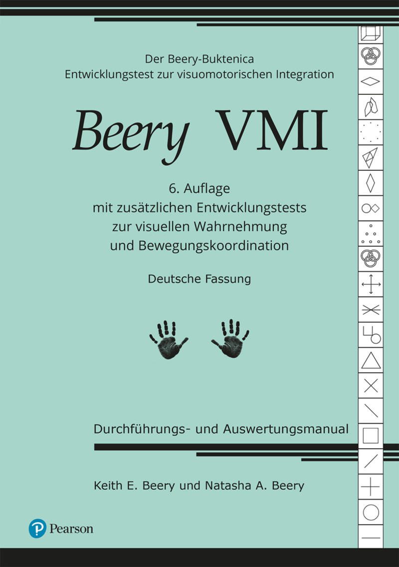 Gesamtsatz bestehend aus: Manual, 25 Testhefte Langform, 25 Testhefte Kurzform, 25 Testhefte Visuelle Wahrnehmung und 25 Testhefte Bewegungskoordination