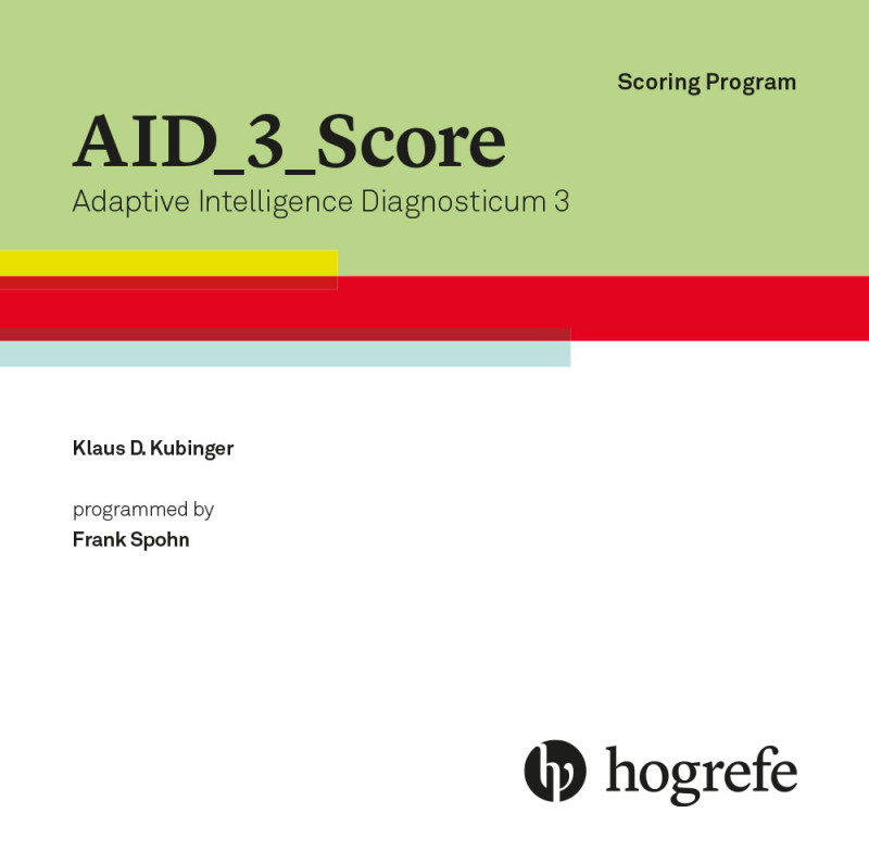 Testauswerteprogramm AID 3 Score, englisch